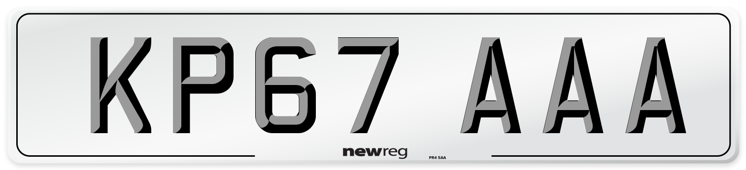KP67 AAA Number Plate from New Reg